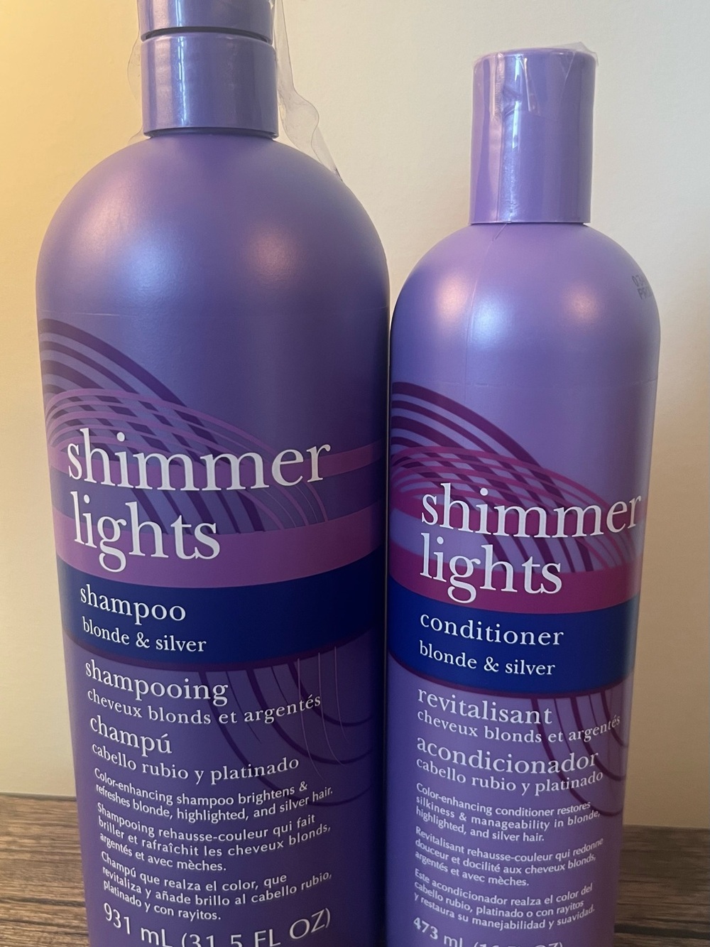Clairol Professional Shimmer Lights Shampoo 31.5 oz + Conditioner 16 oz NEW - Picture 11 of 11